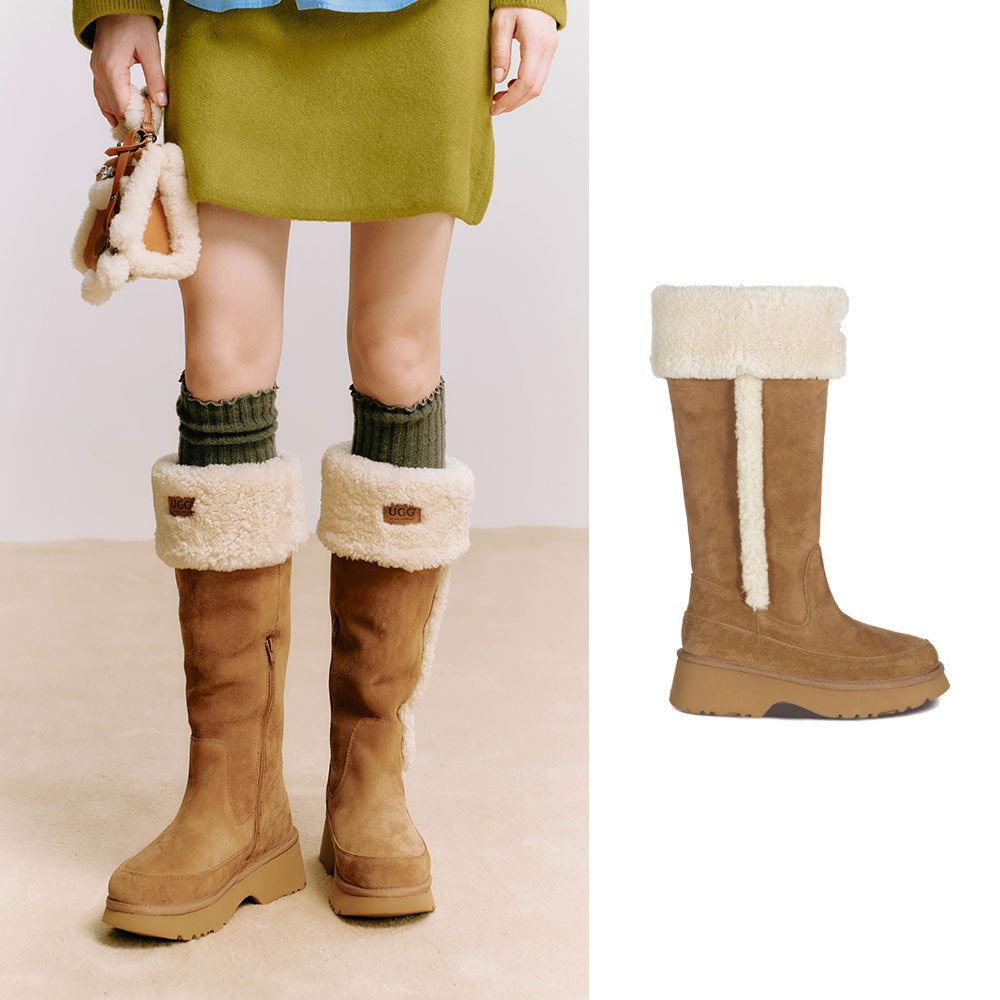 [무료배송] 호주정품 오즈라나 시어링 뉴 하이츠 롱 부츠 (굽 5cm) OZLANA UGG OZ0024