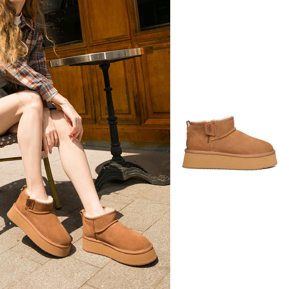 [무료배송] 호주정품 디케이 울트라 미니 플랫폼 지퍼 어그 부츠 (굽 4cm) DK UGG DK157