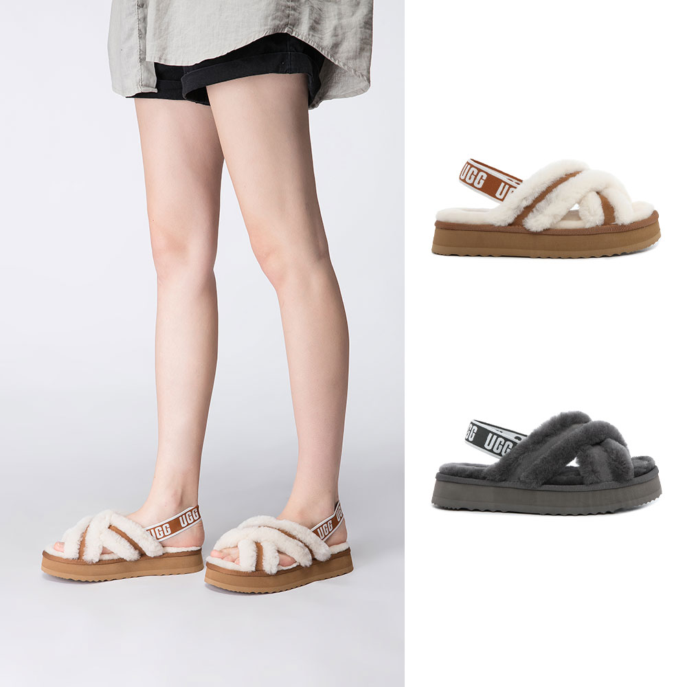 [무료배송] 호주정품 디케이 어그 다피 플랫폼 슬리퍼 (굽3.5cm) DK UGG DK090